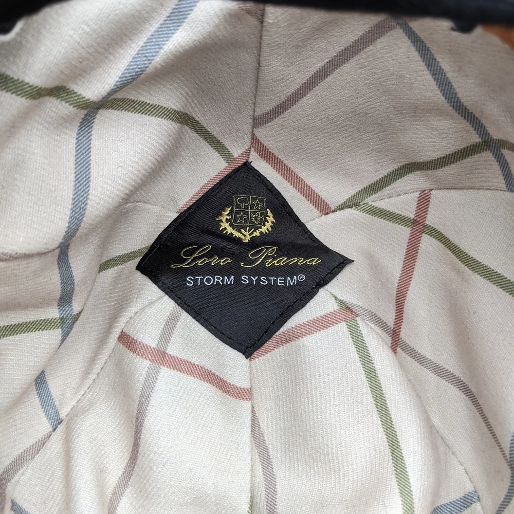 Loro Piana Checkered Hat in Cream and Pastel Hues - Picture 3 of 6